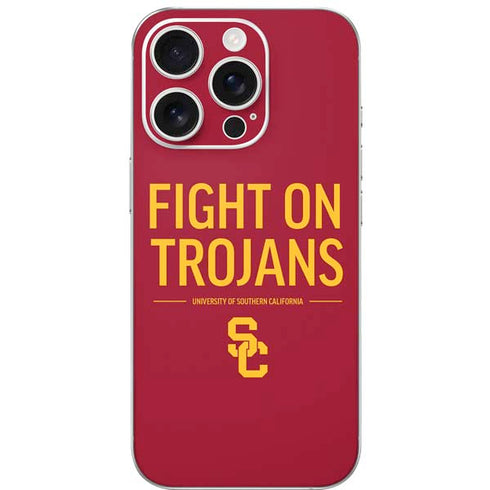 University of Southern California Fight On Trojans Red iPhone 16 Pro Skin